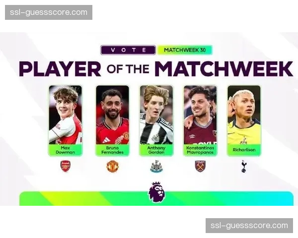 英超公布本月最佳球员、教练及进球三项候选名单。